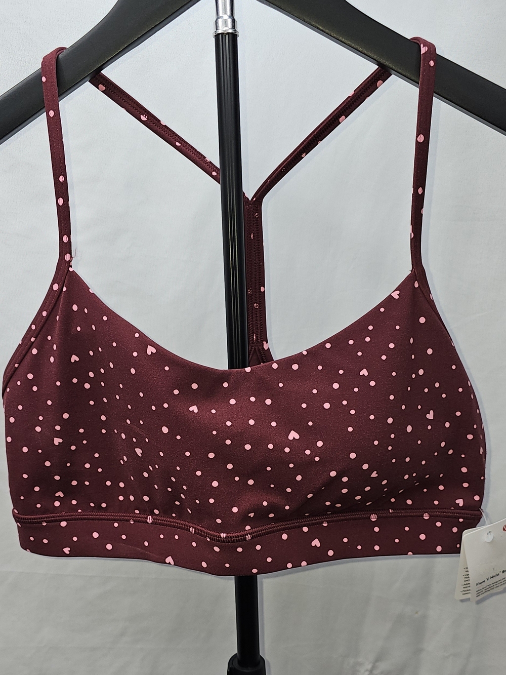 lululemon athletica Pink Dot & Heart Print Size 12